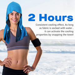 Cooling Hoodie Towel Absorbent Quick Drying Cooling Towels For Neck And Face