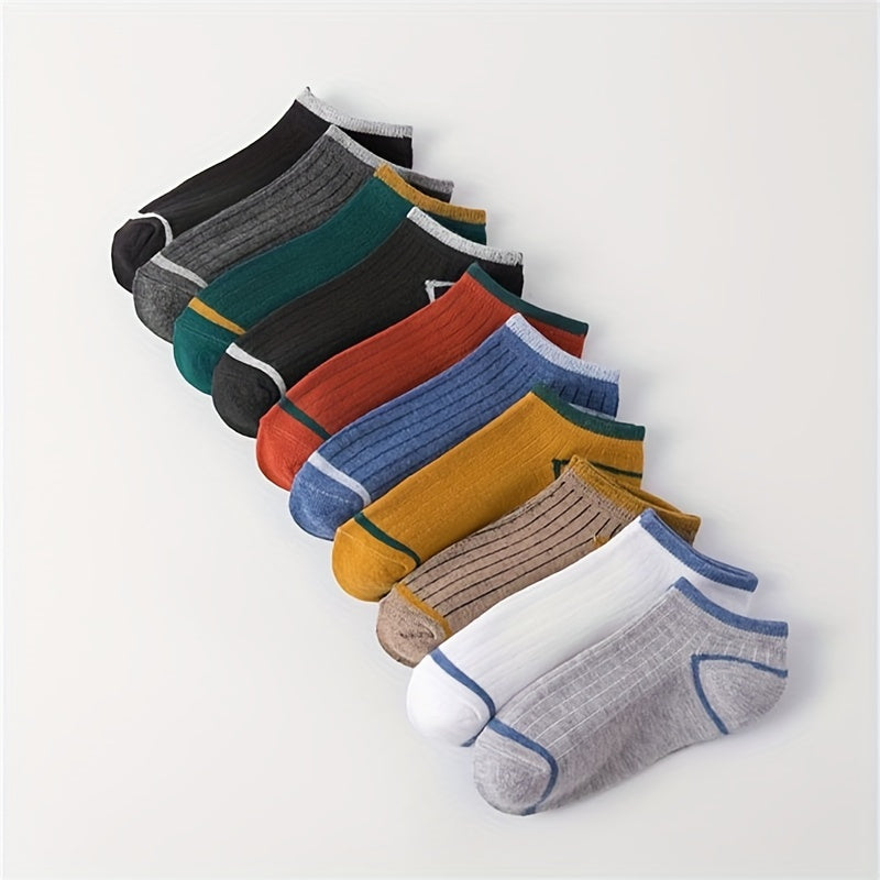 Colorblock Ankle Socks Soft Lightweight Low Cut Women's Stockin
