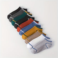 Colorblock Ankle Socks Soft Lightweight Low Cut Women's Stockin