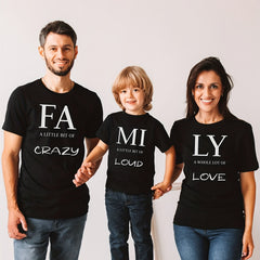 Family Matching T shirts Short Sleeve Shirts for Dad Mom Son