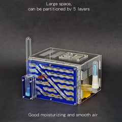 Acrylic Ant Farm Terrarium with Moisturizing System DIY Eco Castle Ant Nest Habi