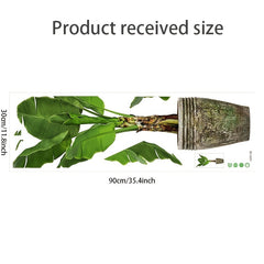 Modern Art Green Plant Removable Sticker for Bedroom Living Room