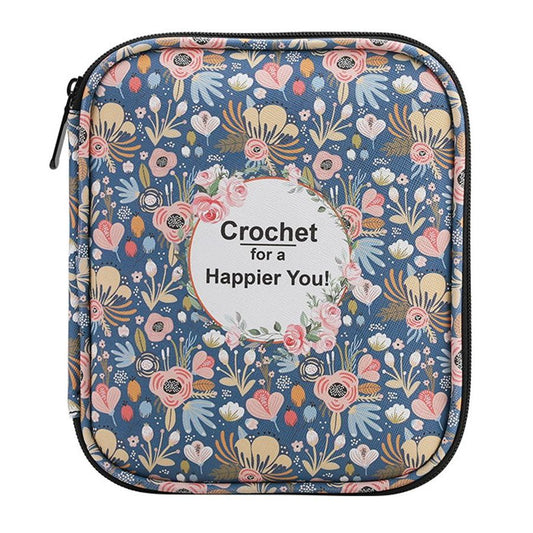 Knitting Needle Case Portable Crochet Needle Case Travel Organizer Storage Bag