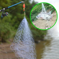 Luminous Fishing Net w/ Copper Spring Size Trap for More Fish