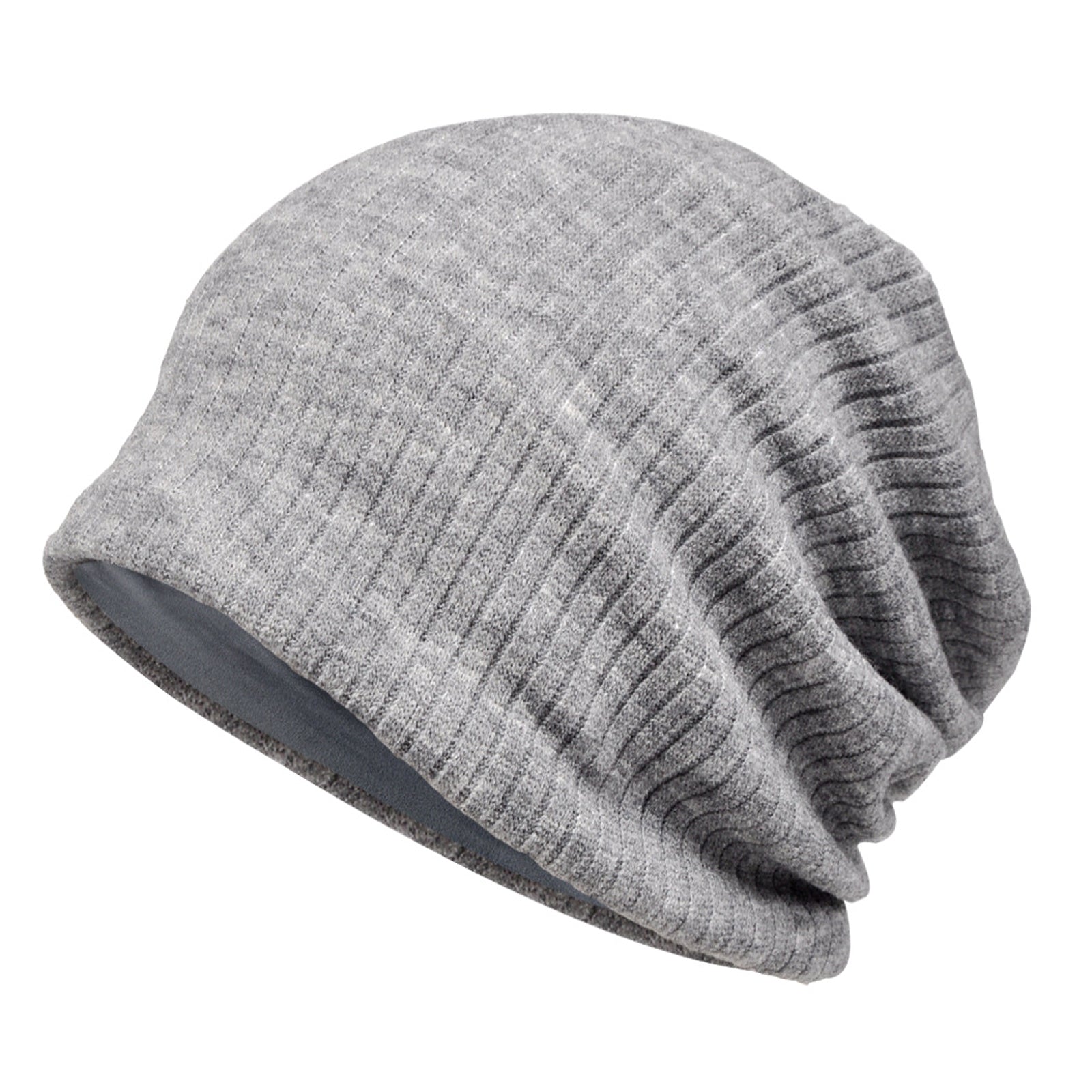 Velvet Lined Beanie Soft Warm Ski Cap Chemo Caps Cancer Headwear