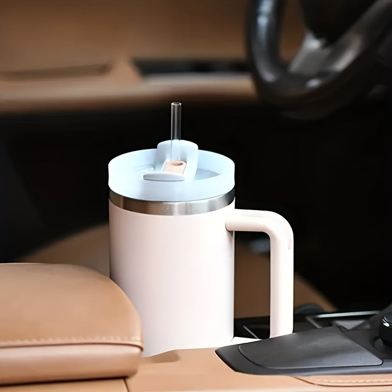 200ml Portable Car Cup Stainless Steel Water Cup Vacuum Insulated Cup with Straw