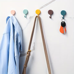 7pcs Macaron Hooks Wall Stickers Punching Lights Small Hooks
