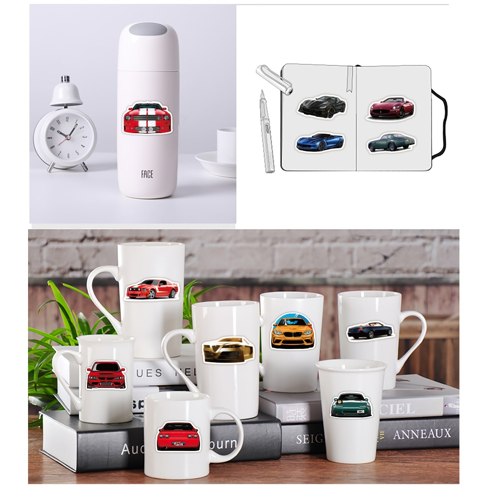 100 PCS JDM Sport Car Racing Stickers Waterproof Decals