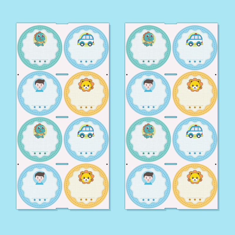 Custom Fabric Labels 48pcs, for Clothes, School, Daycare, Sport