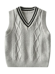Kids Sleeveless V Neck Sweater Vest Top