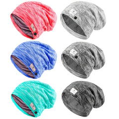 Sleep Slap Night Cap Women Silk Hair Wrap Satin Lined Curly Hair Covers