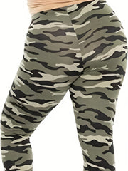 Camo Print High Stretch Yoga Leggings