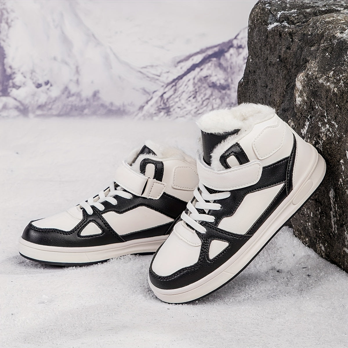 Plush Lined High Top Skate Shoes