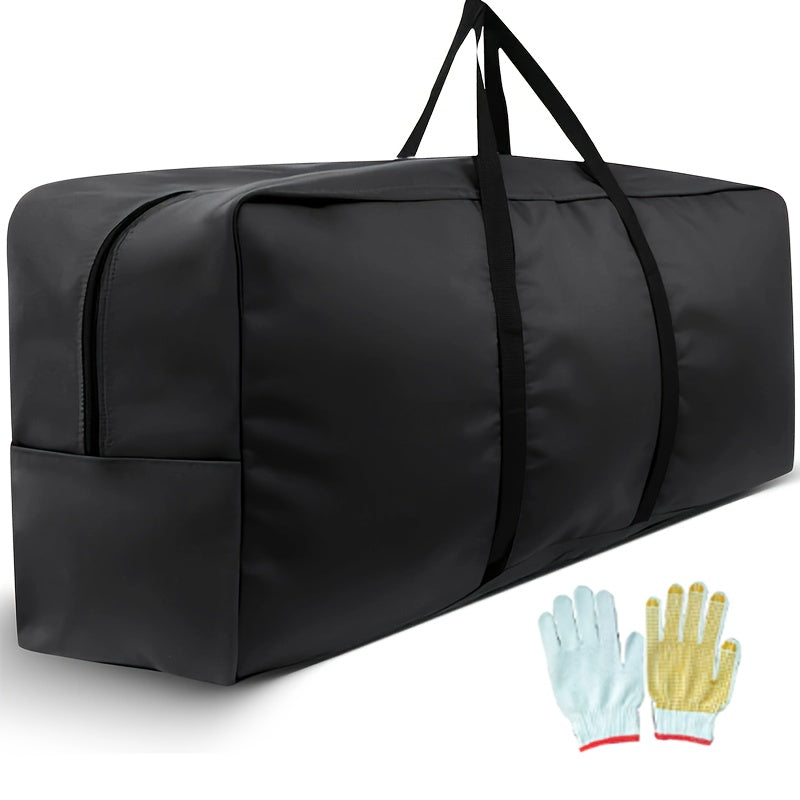 600D Oxford Cloth Reusable Grocery Bag Large Capacity Foldable Tote Bag