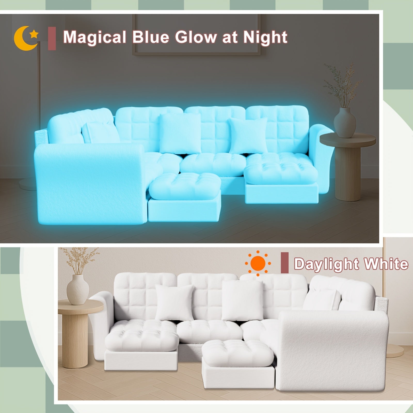 Mini Dollhouse Couch Furniture Set - Perfect for 1:12 Scale Dollhouses