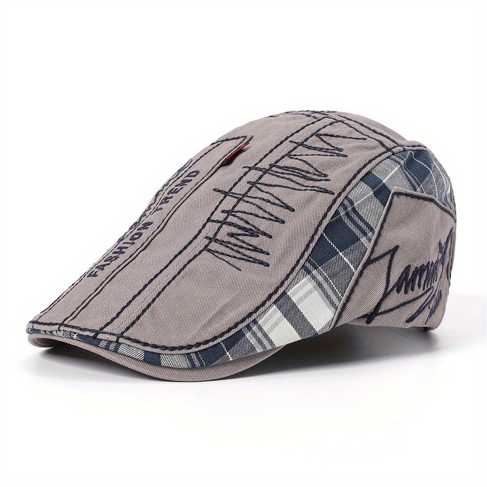 Plaid Newsboy Cap Summer Autumn Beret Hat Casual Boinas Golf Hats