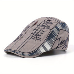 Plaid Newsboy Cap Summer Autumn Beret Hat Casual Boinas Golf Hats