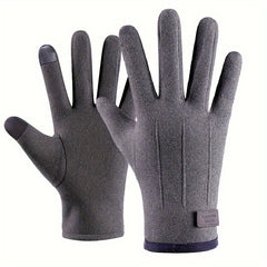 Men's Outdoor Cycling Gloves Warm Touch Screen Windproof Cold-proof Gloves