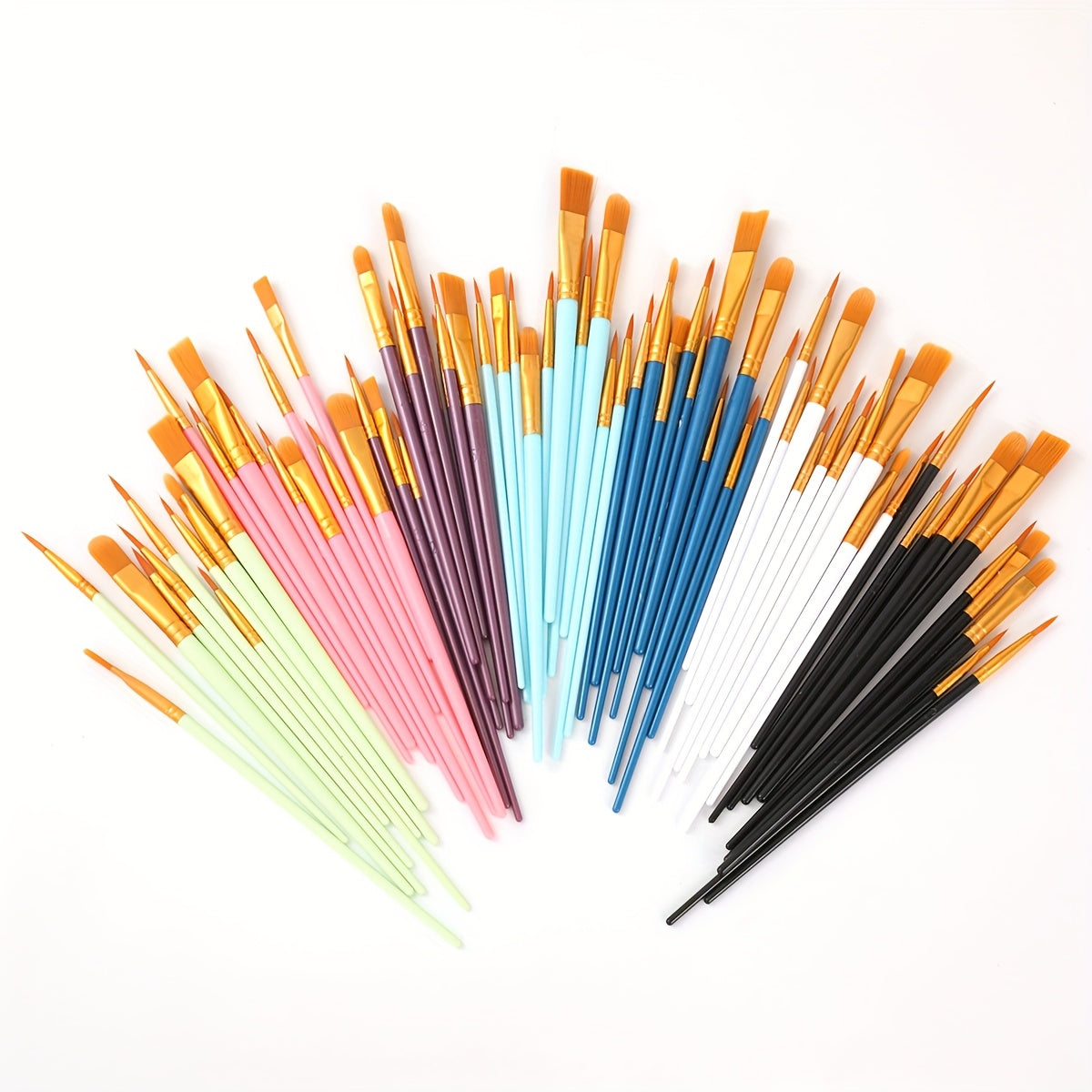 15pcs Watercolor Gouache Acrylic Painting Brush Set Art Nylon DIY Tools