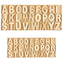 Wooden Letters Art Crafts Set 5 Uppercase Letters Sorting Trays DIY Signs