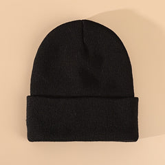Letter Embroidered Knit Beanie Street Hip Hop Beanie
