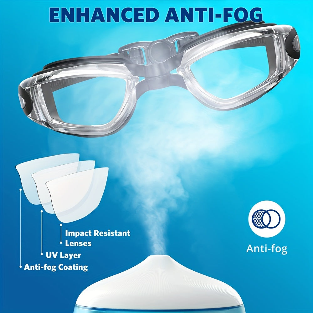 Anti Fog UV Protection Swimming Goggles Adjustable Swim Eyewear