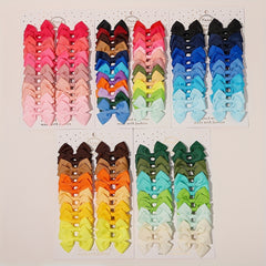 24pcs Children's Bow Hair Clip for Holiday Party Girls Ponytail Clip