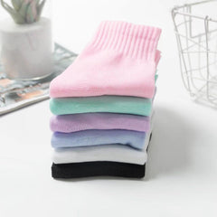 6 Pairs Crew Sports Socks Women's Stockings