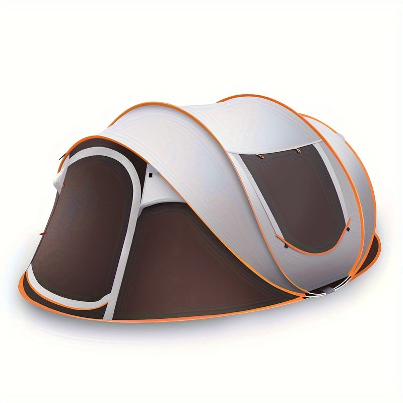 2 4 6 8 Person Pop Up Tent Waterproof Automatic Tent With 2 Doors