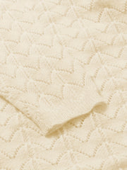 Eyelet Embroidered Long Sleeve Cardigan