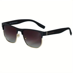 Vintage Square Frame Polarized Sunglasses UV Protection