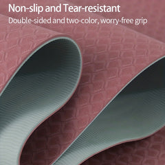 Thickened Non-slip Yoga Mat With Body Guide Line