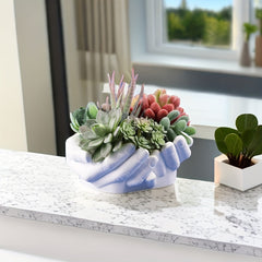 Candle Tray Silicone Mold DIY Hand Dish Flower Pot Resin Storage Box Craft