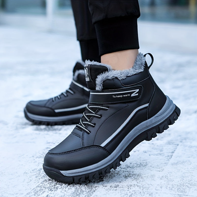 Women's Winter Walking Shoes Non-Slip Warm Plush Inner Comfort Hiking Shoes