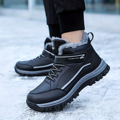 Women's Winter Walking Shoes Non-Slip Warm Plush Inner Comfort Hiking Shoes