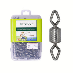 100pcs Fishing Swivel With Diamond Eye Fishing Line Connector