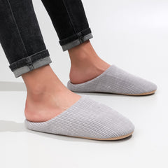 Men's Plush Cozy Slides Soft Slippers Non-Slip Home Shoes Winter