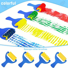 39pcs Paint Sponges for Kids Early Learning Toddler Sponge Brushes Stamps Foam