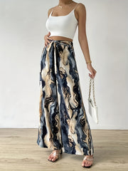 Tie Waist Wide Leg Pants for Women