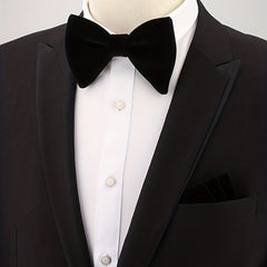 Men's Bow Tie & Pocket Towel Set for Party Holiday Wedding