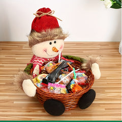 Snowman Candy Basket Christmas Party Decor
