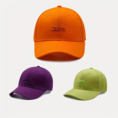Zero Embroidery Baseball Cap Unisex Dad Hat Outdoor Sun Hat