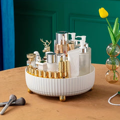 Rotating Cabinet Organizer Turntable Storage Tray for Makeup Cosmetics