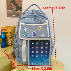 Kids Schoolbag Large Capacity Travel Backpack Waterproof Lightweight Bag