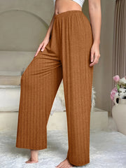 Solid Wide Leg Stretch Lounge Pants