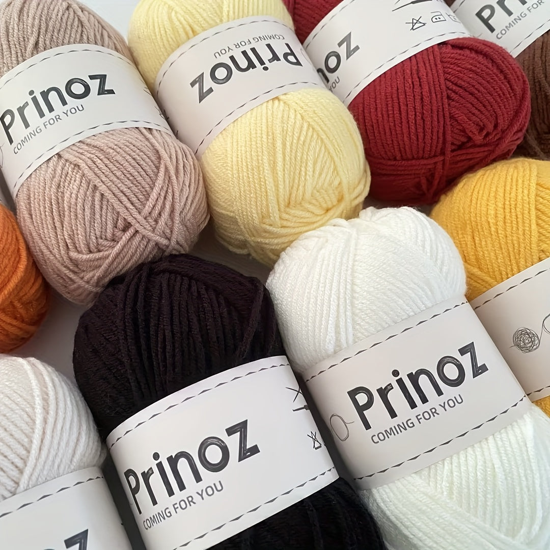 3pcs 100 Acrylic Yarn 4 Strands Solid Yarn Crocheting Knitting DIY 50g