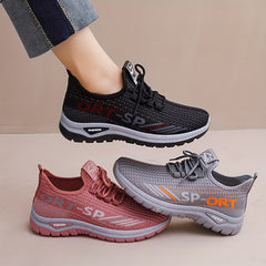 Women's Mesh Running Shoes Breathable Non Slip Lightweight Outdoor Sneakers