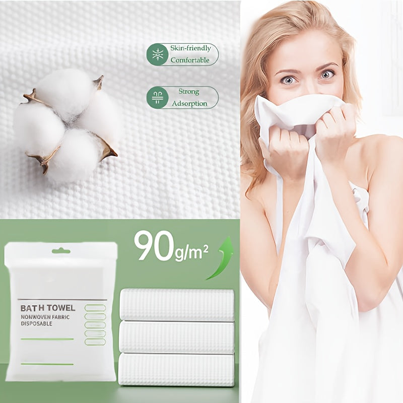 2pcs Disposable Bath Towels Set Upgraded and Thickened Travel Towel