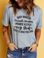 Letter Graphic Breathable Sports T-shirt Women's Activewear