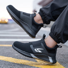 Men's Pattern Decor Safety Work Shoes